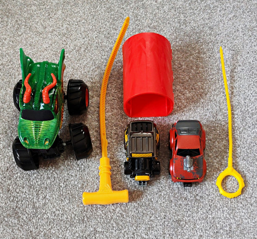 Pull back plastic toy - pull-back, &